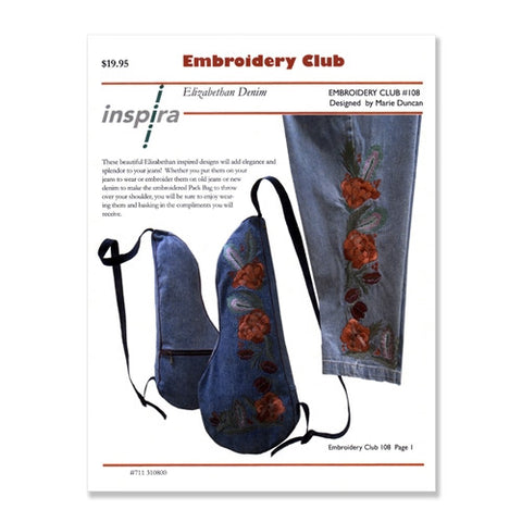 Elizabethan Denim Embroidery Club Disk #108