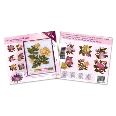 Inspira Embroidery Essentials Rose Design CD