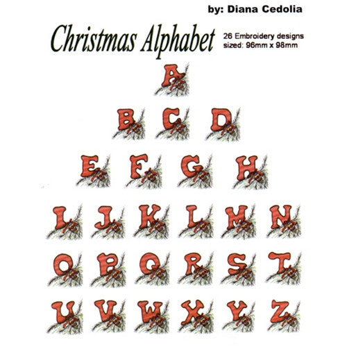 Christmas Alphabet Design CD by Diana Cedolia