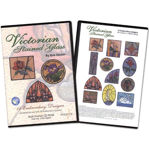 Victorian Stained Glass Design CD by Inspira