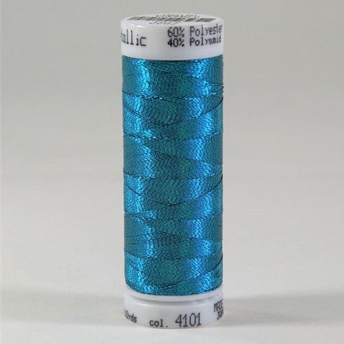 Mettler Metallic in Turquoise, 109yd Spool