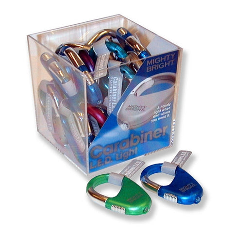 Carabiner LED Light with Snap-Link in a 24pc Cube