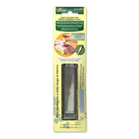 Fine Needle Felting Tool Refill by Clover in a 5 Pack