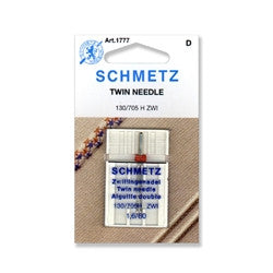 80/1.6 Schmetz Twin Needle, 1 pack