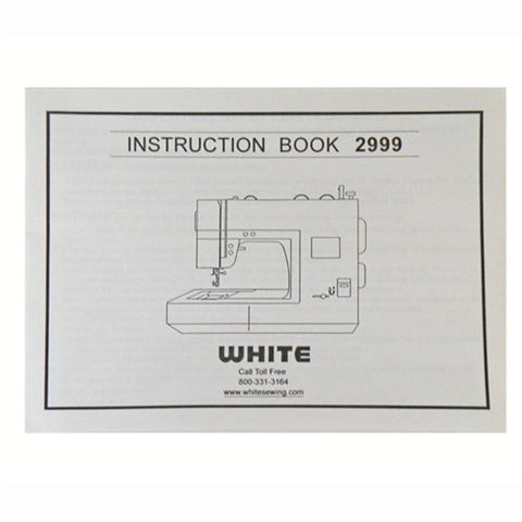 Instruction Book for White 2999