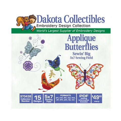 Dakota Collectibles Applique Butterflies Design CD