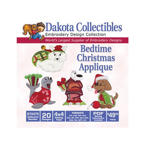 Dakota Collectibles Bedtime Christmas Embroidery Design 