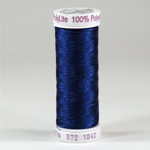 Sulky 60wt PolyLite in Bright Navy Blue, 440yd Spool