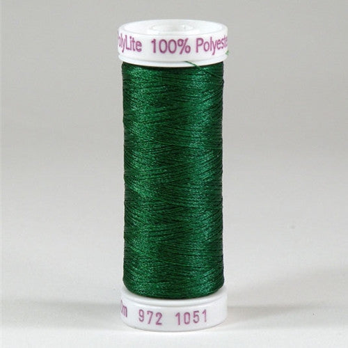 Sulky 60wt PolyLite in Christmas Green, 440yd Spool