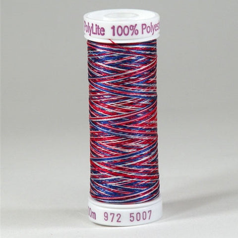 Sulky 60wt PolyLite in Multi-Color American Flag