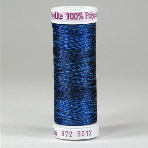 Sulky 60wt PolyLite in Multi-Color Stormy Blue