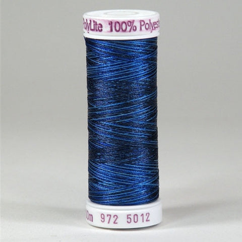Sulky 60wt PolyLite in Multi-Color Stormy Blue