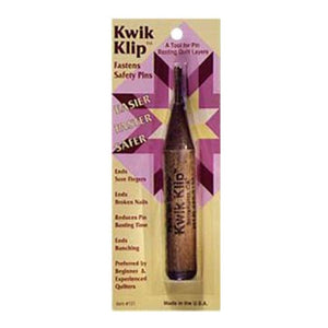 Kwik Klip Quilting Tool for Safety Pins by Paula Jean