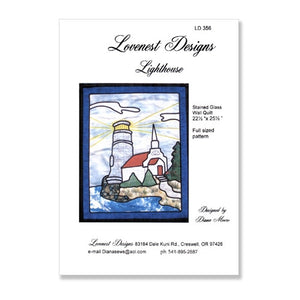 Lighthouse Stained Glass Quilt by Lovenest Designs