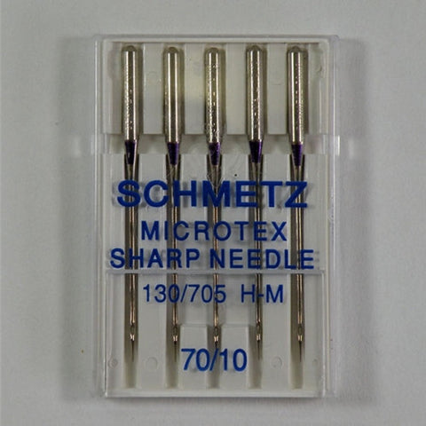 70/10 Schmetz Sharp Microtex Needle 5 pack