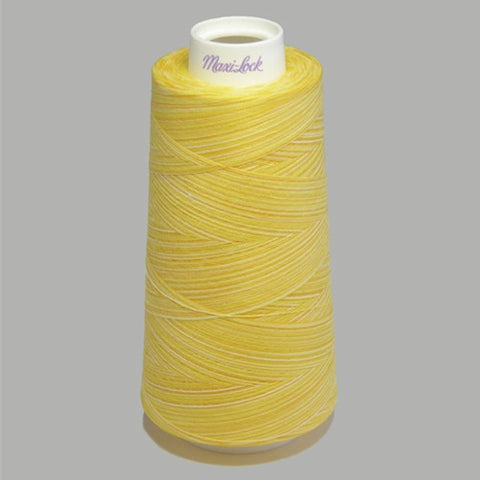 Maxilock Swirls Serger Thread in Lemon Chiffon, 3000yd