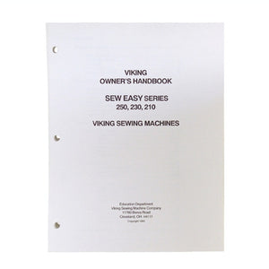 Owner Workbook Pages for Viking 250, 230, 210