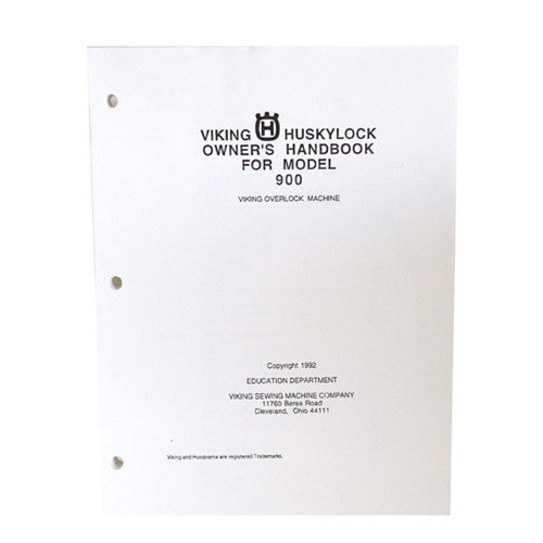 Owner Workbook Pages for Huskylock 900, 800