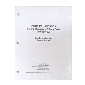 Owner Workbook Pages for Viking Rose 600