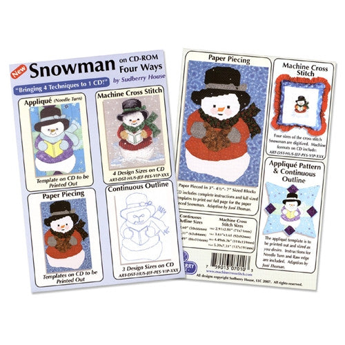 Snowman Four Way Design CD by Sudberry House