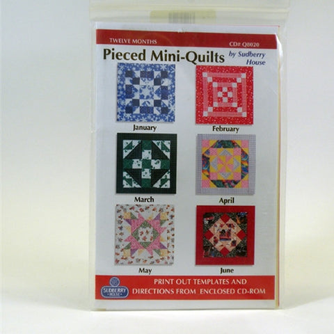 Twelve Month Pieced Mini Quilts by Sudberry House