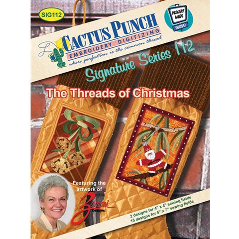 Threads of Christmas Embroidery CD by Cactus Punch