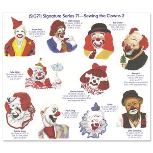 Sewing the Clowns 2 Embroidery CD by Cactus Punch
