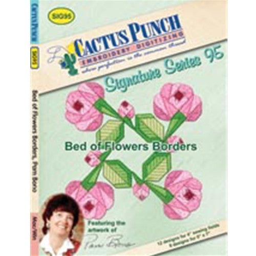 Bed of Flowers Embroidery CD by Cactus Punch