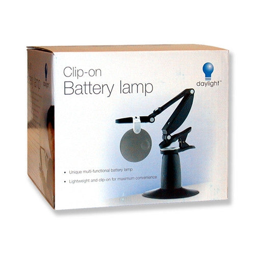 Daylight Clip-On Battery Lamp with Magnifier