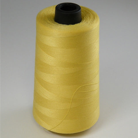Spun Polyester in Yellow, 6000yd Spool