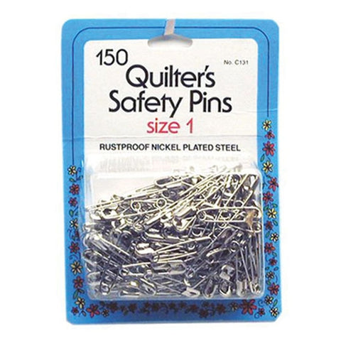 Quilters Safety Pins, Size 1, 150 Count