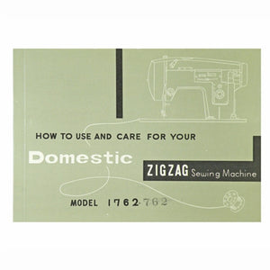 Instruction Book for White 1762 Domestic