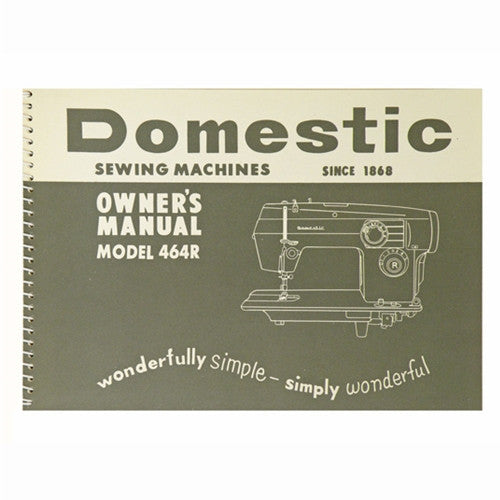 Instruction Book for White 464R Domestic