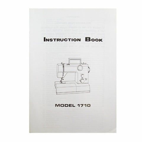 Instruction Book for White 1710