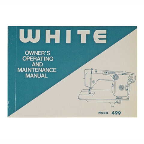 Instruction Book for White 499, 477