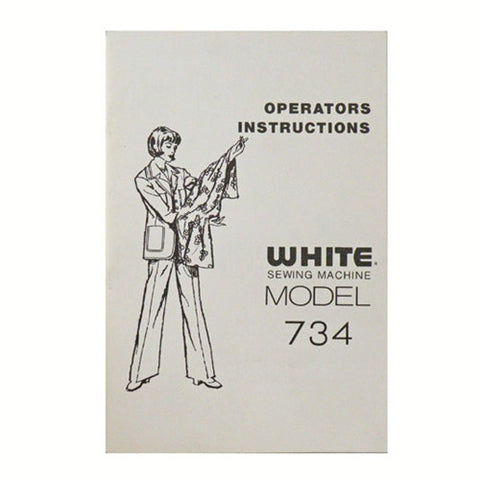 Instruction Book for White 734 S/M